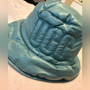 UGG Teal Quilted Puffer Bucket Hat for Kids